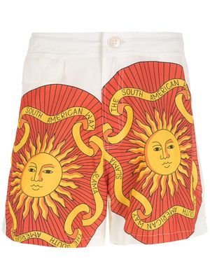Amir Slama print Sol shorts - White