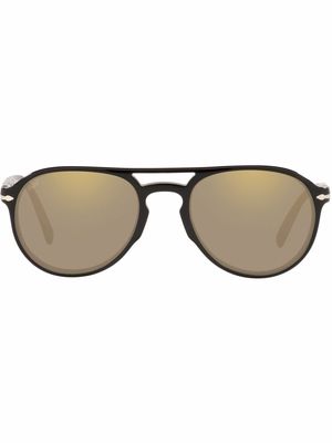 Persol polarized aviator-frame sunglasses - Brown