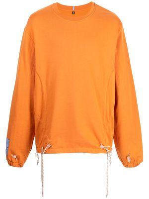 MCQ long-sleeve drawcord sweatshirt - Orange