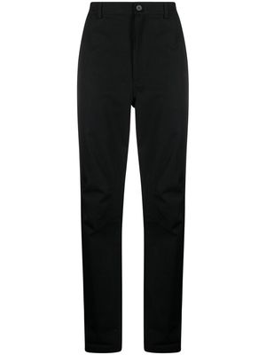 MCQ stitch-print straight leg trousers - Black