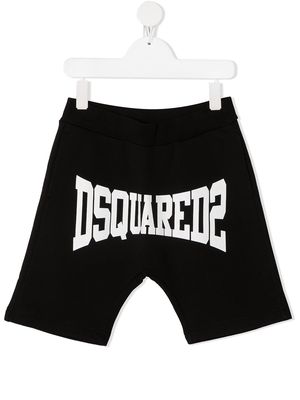 Dsquared2 Kids logo-print track shorts - Black