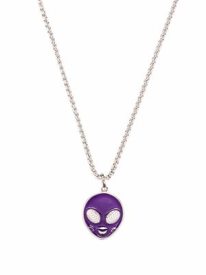 DARKAI alien pendant necklace - Silver