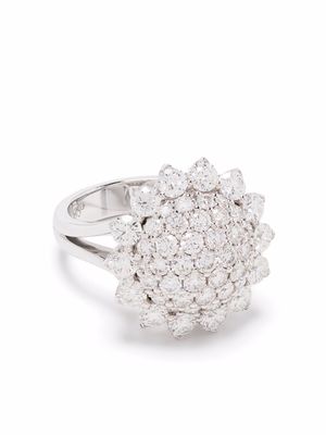 LEO PIZZO 18kt white gold Aurora diamond ring - Silver