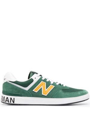 Junya Watanabe logo-patch low-top sneakers - Green