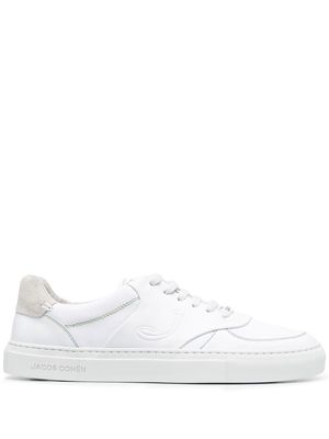 Jacob Cohen embroidered-logo tongue sneakers - White