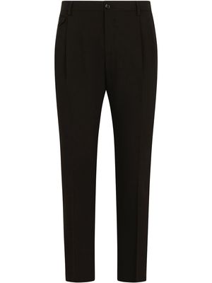 Dolce & Gabbana slim-fit tailored trousers - Black