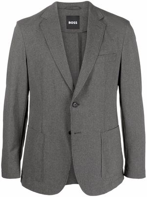 BOSS single-breasted tailored blazer - Grey