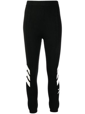 Perfect Moment Cable knitted leggings - Black