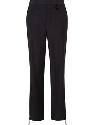 Fendi toggle-detail trousers - Black