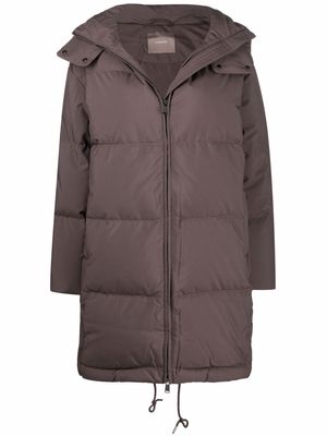 12 STOREEZ hooded padded coat - Brown
