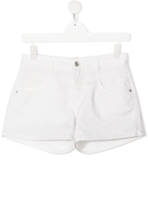 Alberta Ferretti Kids TEEN denim mini shorts - White