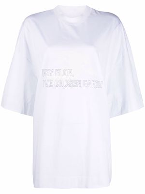 TTSWTRS Elon graphic-print T-Shirt - White