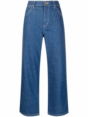 Tory Burch cropped denim jeans - Blue