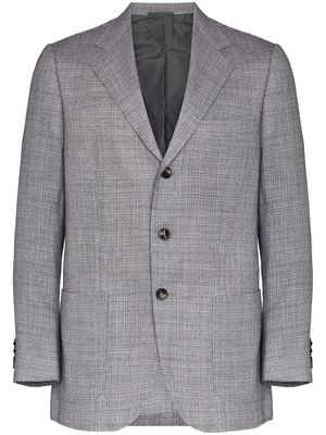 Kiton three-button blazer jacket - Grey