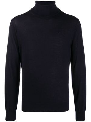 Armani Exchange turtleneck wool jumper - Blue