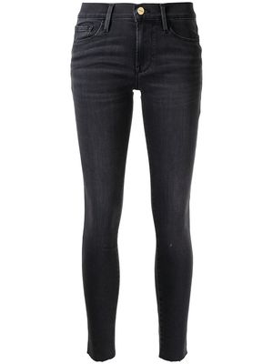 FRAME mid-rise skinny jeans - Black
