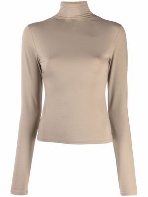 Lemaire roll-neck long-sleeve top - Neutrals