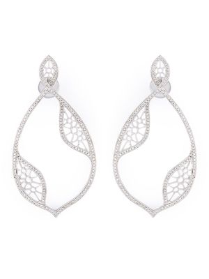 Joëlle Jewellery diamond teardrop earrings - Metallic