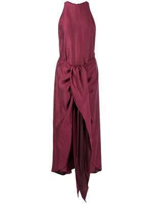 BONDI BORN Lanai linen maxi dress - Purple