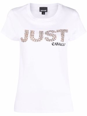 Just Cavalli logo print T-shirt - White