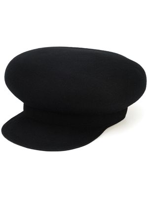 Yohji Yamamoto Baker Boy wool cap - Black