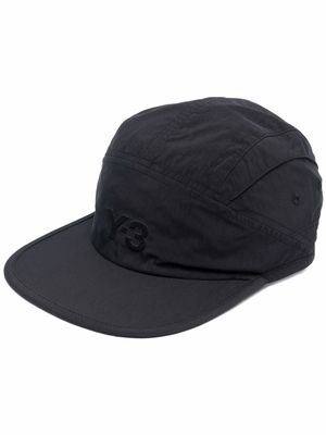 Y-3 logo-print drawstring cap - Black