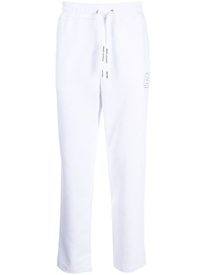 Armani Exchange logo-print detail track pants - White