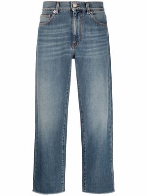 Love Moschino mid-rise straight-leg jeans - Blue