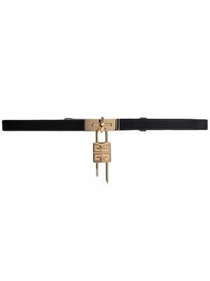 Givenchy 20mm turnlock leather belt - Black