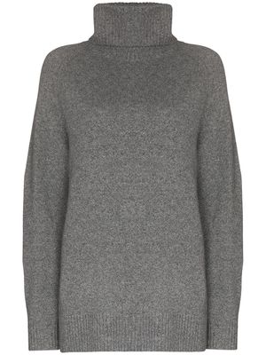 LESET Zoe knitted funnel-neck jumper - Grey