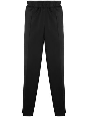 Etudes pressed-crease elasticated-waist trousers - Black