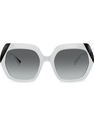 Alain Mikli oversized sunglasses - White