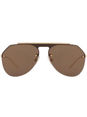 Dolce & Gabbana Eyewear aviator tinted sunglasses - Brown