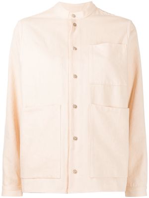 Toogood band-collar cotton jacket - Neutrals