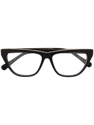 Stella McCartney Eyewear square frame glasses - Black