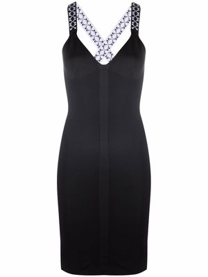 Off-White Arrows motif shoulder strap dress - Black
