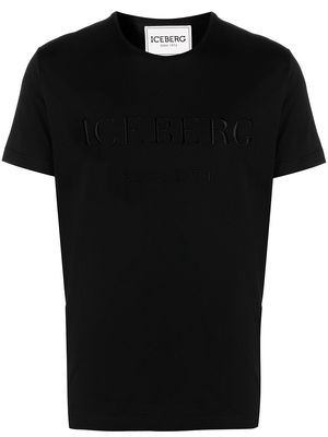 Iceberg logo-embroidered T-shirt - Black