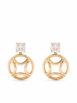 Loyal.e Paris 18kt recycled yellow gold Perpétuel.le diamond drop earrings