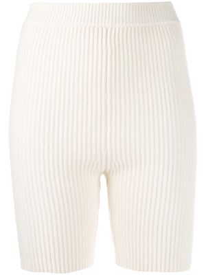Cashmere In Love Mira knitted biker shorts - White