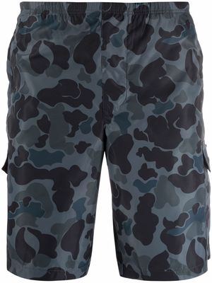 Palm Angels camouflage-print swim shorts - Black