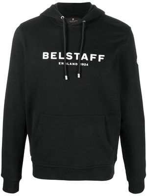 Belstaff logo-print drawstring hoodie - Black