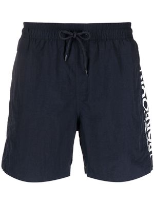 Barbour logo-print swim shorts - Blue
