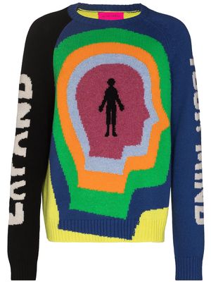 The Elder Statesman Expand Your Mind cashmere jumper - Multicolour