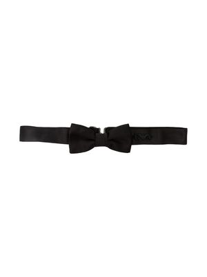 Emporio Armani Kids silk bow tie - Black