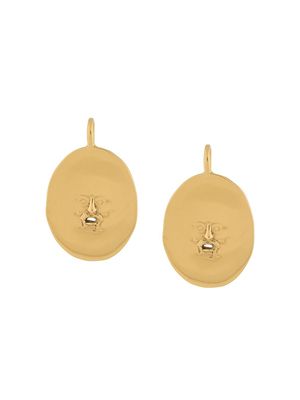 Patou Antic Face earrings - Gold