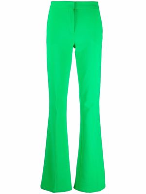 The Attico tailored flared trousers - Green