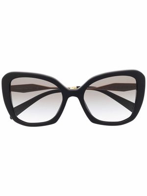 Prada Eyewear oversize frame sunglasses - Black