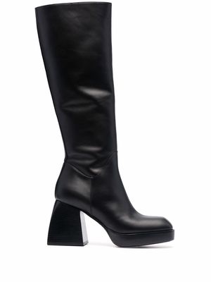 Nodaleto block-heel 80mm boots - Black