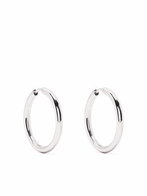 Tom Wood large classic hoop earrings - Silver
