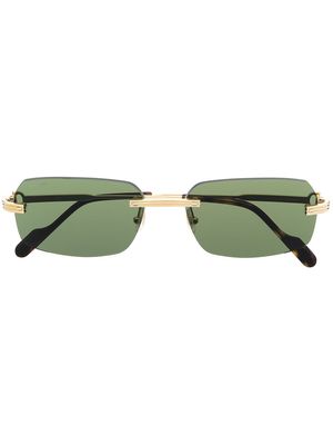 Cartier Eyewear square-frame sunglasses - Gold